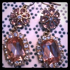 Fashion peach stone earrings